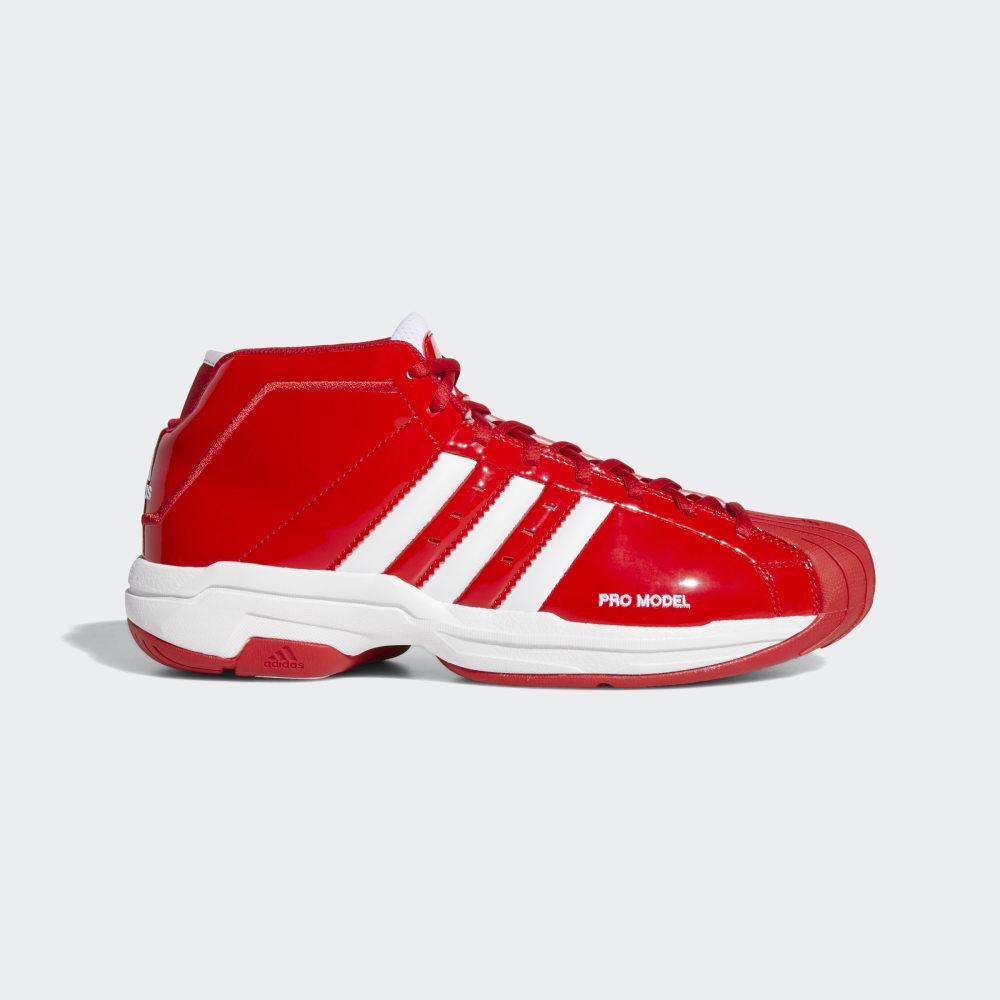 Adidasi Baschet Adidas Pro Model 2G Dama Romania - Rosii Inchis/Albi EF9819